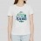 Ready For Adventure | Slim Fit White Women T-shirt