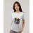 Splash Dog | SABEZY ESSENTIALS Cotton Regular Women's T-Shirt | White