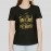Take Time To Travel | Stylish Round Neck Womens Black T-shirt