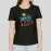 To Travel Is To Live | Women Solid Cotton Black -Tshirt