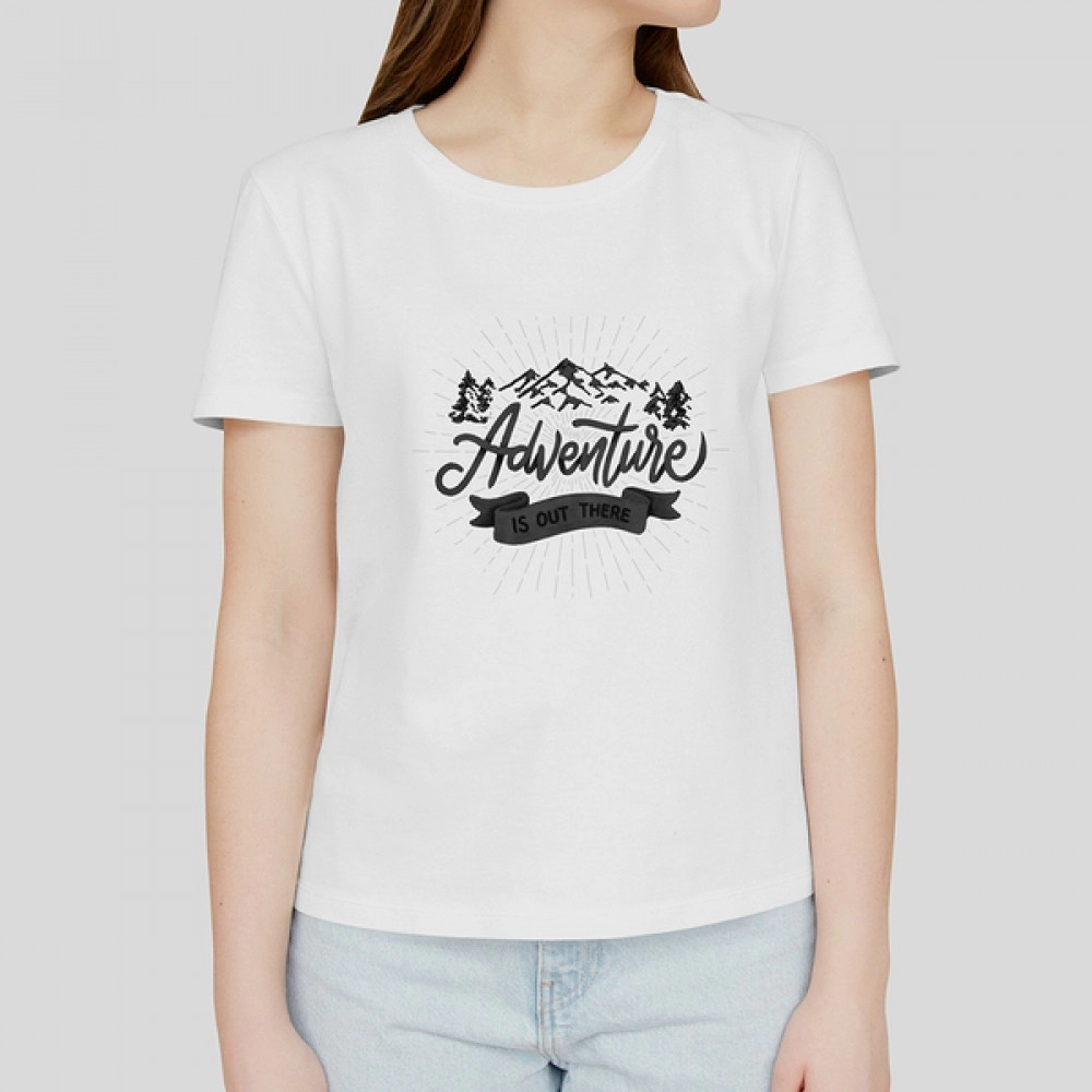 Adventure Is Out There | Womens Casual White TShirt