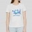 Travel | Womens Solid 100 Cotton White T-Shirt