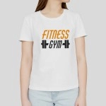 Fitness Gym | Women's White Fitted T-shirt