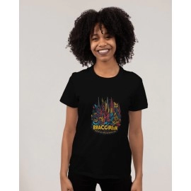 Wonderland Castle | SABEZY ESSENTIALS Cotton Regular Women's T-Shirt | Black