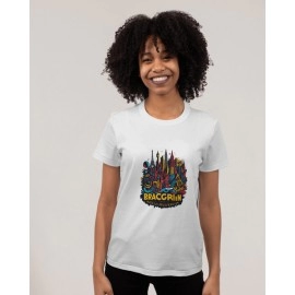 Wonderland Castle | SABEZY ESSENTIALS Cotton Regular Women's T-Shirt | White