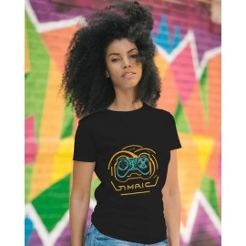 Game Day | SABEZY ESSENTIALS Cotton Regular Women's T-Shirt | Black