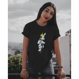 Hulk Graphic Printed | SABEZY ESSENTIALS Cotton Regular Women's T-Shirt | Black