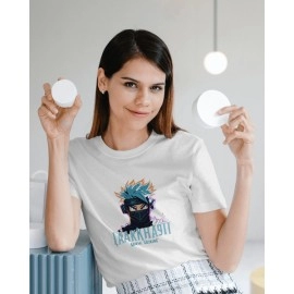 Kakashi Hatake | SABEZY ESSENTIALS Cotton Regular Women's T-Shirt | White