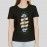 Live It Up | SABEZY ESSENTIALS Cotton Regular Women's T-Shirt | Black
