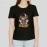 Rockstar | Printed Casual Womens Black T-shirt