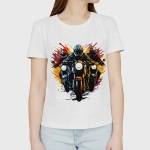 Rider Squad | SABEZY ESSENTIALS Cotton Regular Women's T-Shirt | White