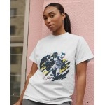 Rugby Bunny | SABEZY ESSENTIALS Cotton Regular Women's T-Shirt | White