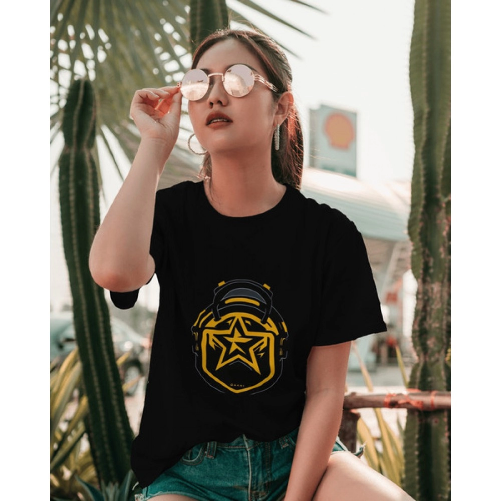 Star War | SABEZY ESSENTIALS Cotton Regular Women's T-Shirt | Black