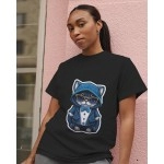 Suite Cat | SABEZY ESSENTIALS Cotton Regular Women's T-Shirt | Black