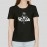 Power of Yoga | Women Cotton Black T-shirt