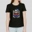 Cool Cat | Women's Black Cotton T-shirt