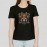 Samurai Skull | Women's Cotton Black Evil T-shirt