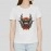 Samurai Skull | Women's Graphic Printed White Tshirt