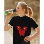 Monkey King | SABEZY ESSENTIALS Cotton Regular Women's T-Shirt | Black