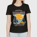 Wonderland | SABEZY ESSENTIALS Cotton Regular Women's T-Shirt | Black