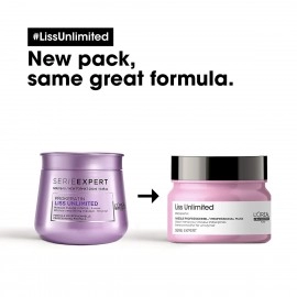 L’Oréal Professionnel Liss Unlimited Hair Mask with Pro-Keratin and Kukui Nut Oil for Rebellious Frizzy Hair, Serie Expert, 250gm