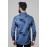 Men Twill Print Shirt | Blue