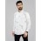 Men Floral Print Cotton Spread Collar Shirt | White