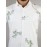 Men Floral Print Cotton Spread Collar Shirt | White