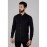 Men Solid Linen Formal Men Shirt | Black