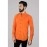 Men Solid Linen Formal Shirt | Orange