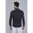 Men Solid Satin Formal Shirt | Black