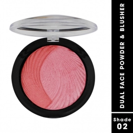 Dual Face Powder and Blusher | Ultra-Blindable, Long-Lasting | Shade 02