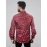 Floral Printed Spread Collar Cotton Men Shirt | Brown