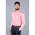Men Solid Satin Formal Shirt | Light Pink 