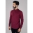 Men Solid Linen Formal Shirt | Maroon
