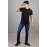 Men Solid Round Neck Pure Cotton T-shirt | Black