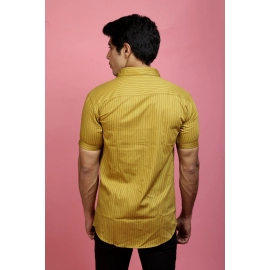 Men Casual Lining Shirt | Mustard