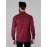 Men Checked Button Down Collar Cotton Shirt | Maroon