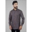 Men checked Cotton Shirt | Brown