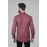 Men checked Cotton Shirt | Red