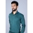 Men Pinstripe Self Design Cotton Casual Shirt | Green 