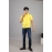 Men Solid Polo Collar T-shirt | Lemon 
