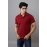 Men Solid Polo Collar T-shirt | Mehroon 