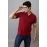 Men Solid Polo Collar T-shirt | Mehroon 