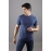 Men Solid Round Neck Pure Cotton T-shirt | Navy Blue
