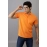 Men Solid Polo Collar T-shirt | Orange