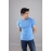 Men Solid Round Neck Pure Cotton T-shirt | Sky Blue