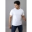 Men Solid Round Neck Pure Cotton T-shirt | White