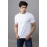 Men Solid Round Neck Pure Cotton T-shirt | White