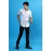 Men Casual Pure Cotton Shirt | White